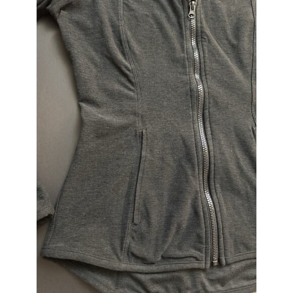 Yogalicious Lux Women’s Full-Zip Jacket Size M – Charcoal Gray, Stretch Athlet - Picture 5 of 10
